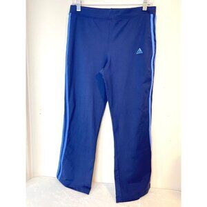 Adidas Climalite girls XL Blue Track Pants Workout Pants Side Stripes Youth
